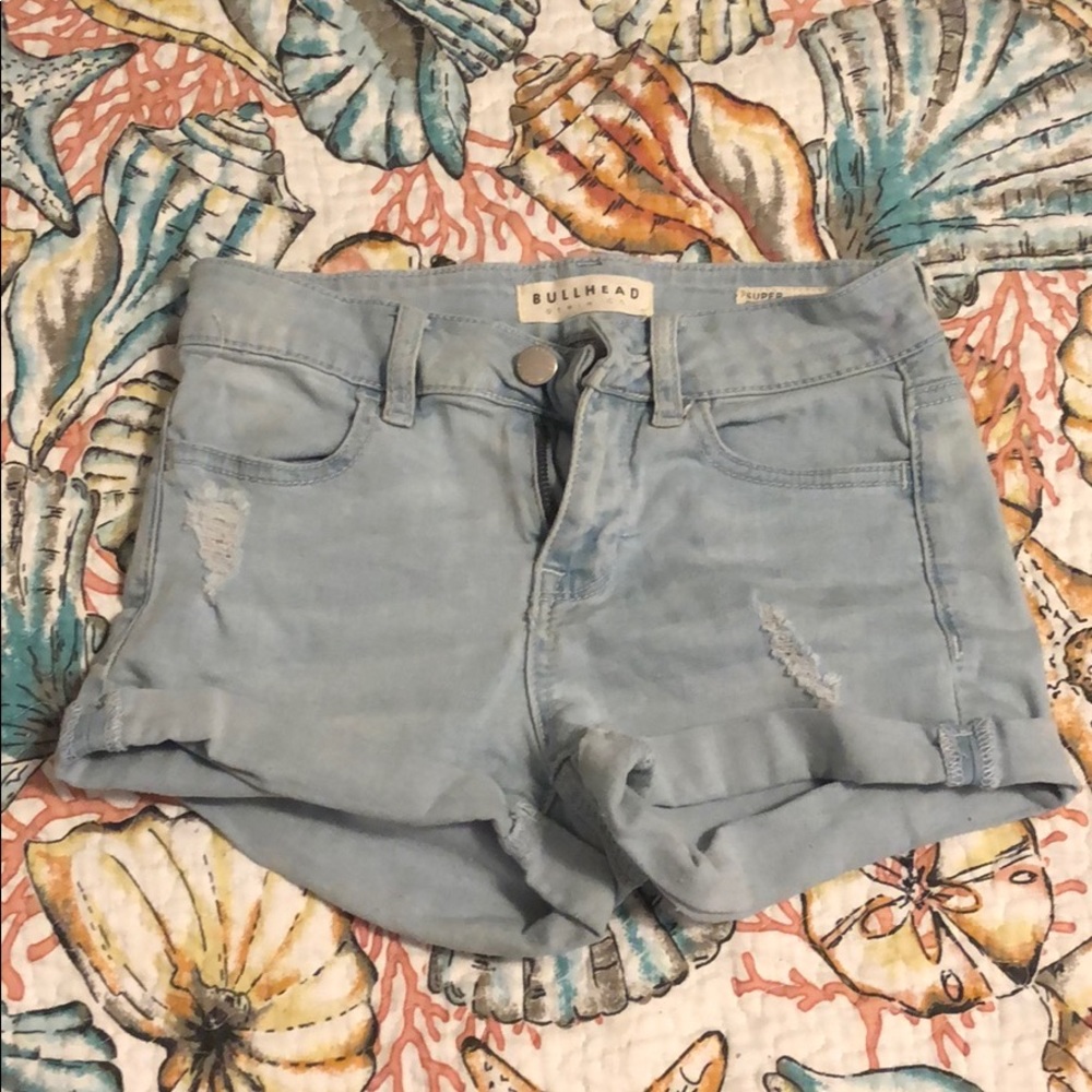 Light blue shorts
